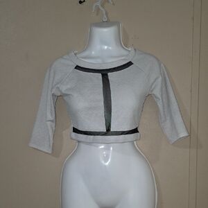 ⚡️5/$20… a'gaci White and Black Crop Top